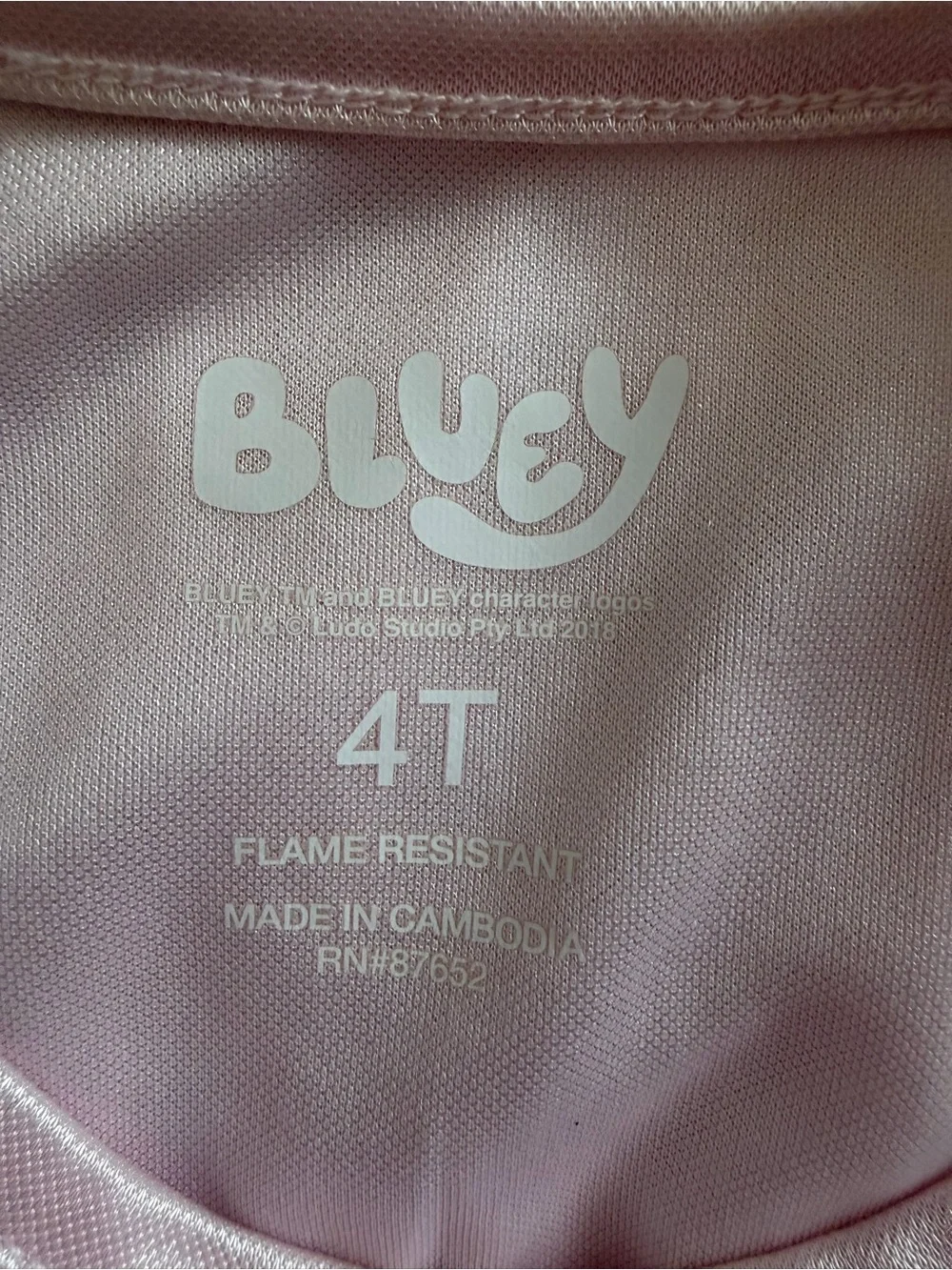 Girls' Pink Character Flutter-Sleeve Nightgown Size 4T